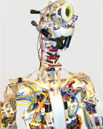 A skeleton with bones, muscles, tendons  and DC motors<br>
<i>Rob Knight, The Robot Studio</i>, <a href="http://www.therobotstudio.com" target="_blank">http://www.therobotstudio.com</a>